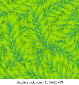 Seamless background design with green leaves illustration