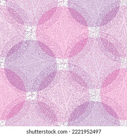 Seamless background for design. Horizontal banner with vitamins. Abstract circles for design of kid's products, covers, fabric