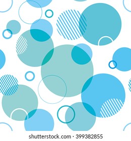 A seamless background design with overlapping circles.