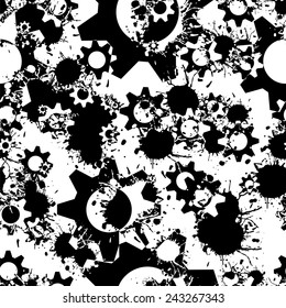 Seamless background with details and splashes.