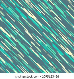 Seamless Background with Diagonal Stripes. Abstract Texture with Brush Strokes. Scribbled Grunge Motif for Fabric, Cloth, Paper Rustic Vector Background.