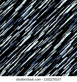 Seamless Background with Diagonal Stripes. Abstract Texture with Dry Brush Strokes. Scribbled Grunge Rapport for Fabric, Cloth, Textile Retro Vector Background with Stripes.