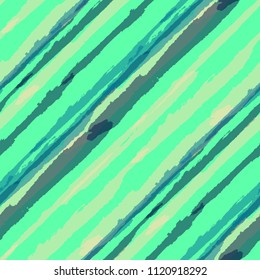 Seamless Background with Diagonal Stripes. Abstract Texture with Dry Brush Strokes. Scribbled Grunge Pattern for Fabric, Cloth, Paper Rustic Vector Background with Stripes.