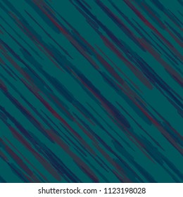 Seamless Background with Diagonal Stripes. Abstract Texture with Brush Strokes. Scribbled Grunge Motif for Fabric, Cloth, Textile Rustic Vector Background with Stripes.