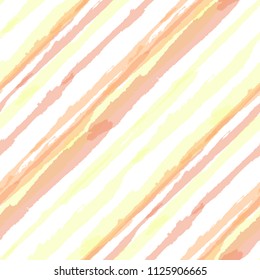 Seamless Background with Diagonal Stripes. Abstract Texture with Brush Strokes. Scribbled Grunge Rapport for Fabric, Cloth, Textile Trendy Vector Background.