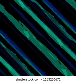 Seamless Background with Diagonal Stripes. Abstract Texture with Dry Brush Strokes. Scribbled Grunge Rapport for Fabric, Cloth, Textile Retro Vector Background.