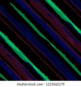 Seamless Background with Diagonal Stripes. Abstract Texture with Brush Strokes. Scribbled Grunge Rapport for Wallpaper, Print, Textile Retro Vector Background.