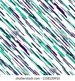 Seamless Background with Diagonal Stripes. Abstract Texture with Dry Brush Strokes. Scribbled Grunge Rapport for Wallpaper, Print, Textile Trendy Vector Background with Stripes.