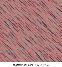 Seamless Background with Diagonal Stripes. Abstract Texture with Brush Strokes. Scribbled Grunge Pattern for Fabric, Print, Textile Rustic Vector Background with Stripes.