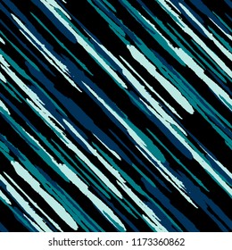 Seamless Background with Diagonal Stripes. Abstract Texture with Brush Strokes. Scribbled Grunge Pattern for Fabric, Cloth, Paper Retro Vector Background.