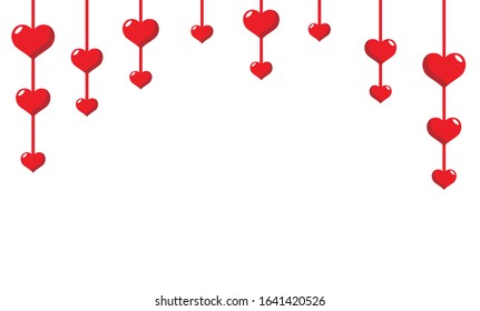 seamless background with different colored confetti hearts for valentine time