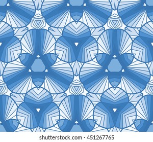 Seamless background of different colors, overlapping each other and swirling in a spiral.