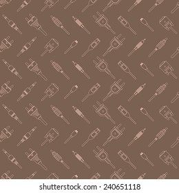 seamless background with different power cord plug 