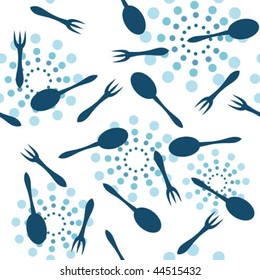 Seamless background with dinner's symbols
