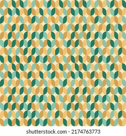 Seamless background of divided ovals.