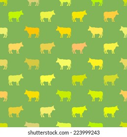seamless background with domestic animals
