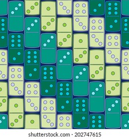 Seamless background with dominoes