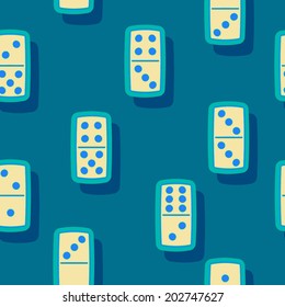 Seamless background with dominoes