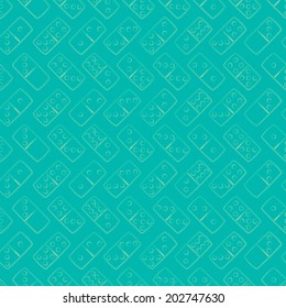 Seamless background with dominoes