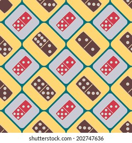 Seamless background with dominoes