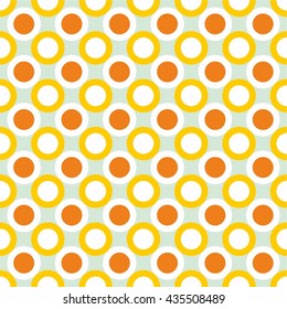 Seamless background with dots and rounds
