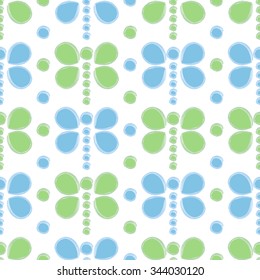 Seamless background of dragonflies