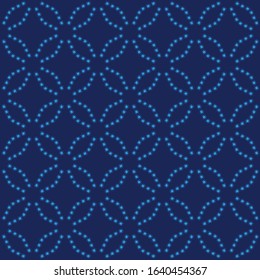 Seamless background with drawn stars. Night sky. Vector illustration for web design or print.
