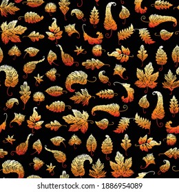 Fondo incomparable de hojas abstractas de otoño dibujadas