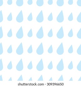 Seamless background of the drops of rain, liquid water in the form of droplets, condensed.
Endless background. Shower curtain design, bath decoration.