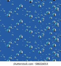 Seamless background with drops. Vector illustration. Bubbles pattern. Modern stylish abstract texture.Template for print, textile, wrapping and decoration