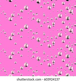 Seamless background with drops. Vector illustration. Bubbles pattern. Modern stylish abstract texture.Template for print, textile, wrapping and decoration
