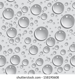 Seamless background drops of water. vector