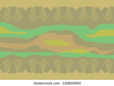 seamless background earth tone hand draw illustration