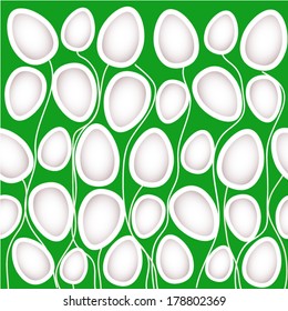 Seamless background of Easter eggs.