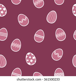 seamless background with Easter eggs