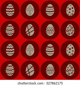 seamless background with Easter eggs for your design