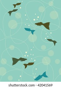 Seamless background. Easy to edit vector image.