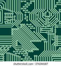 Seamless background of electrical circuit of computer board device (motherboards).
Green Light Abstract Technology background for computer graphic website internet business. Electrical circuit