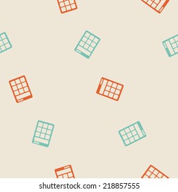 seamless background: electronic, calculator
