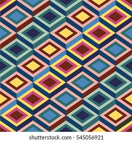 Seamless background with elements of Florentine design Bargello,  vector