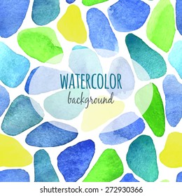 Seamless background with elements of imitation stone. Watercolor background for your design.