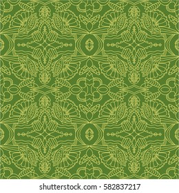 Seamless background with elements of the mandala. Vintage decorative elements.