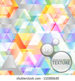 Seamless background eps10 vector colorful based on hexagon geometrical pattern texture