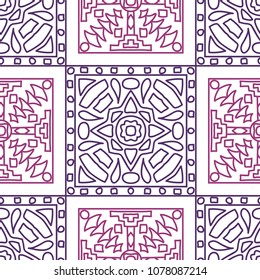 Seamless background.  Ethnic color background for paper or cover. Abstract geometrical ethnic ornament with northern motifs. Vector texture.