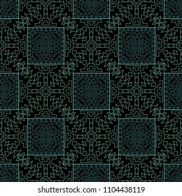 Seamless background.  Ethnic color vector pattern for paper or cover. Abstract geometrical ethnic ornament with northern motifs. Vector texture.