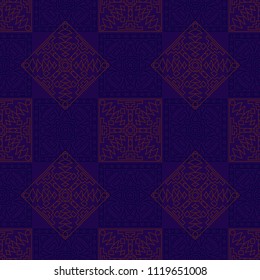 Seamless background.  Ethnic color vector pattern for wallpaper or cloth design. Abstract geometrical ethnic ornament with northern motifs. Vector texture.