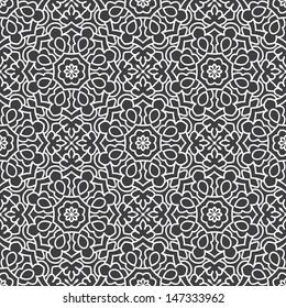 Seamless Background With Ethnic Ornament