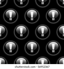 Seamless background with exclamation signs.