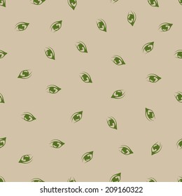 seamless background: eye. Style Illustration Design Pattern