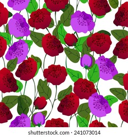 Seamless background with fantastic colors. Vector illustration ideal for creating a romantic and bright design.
